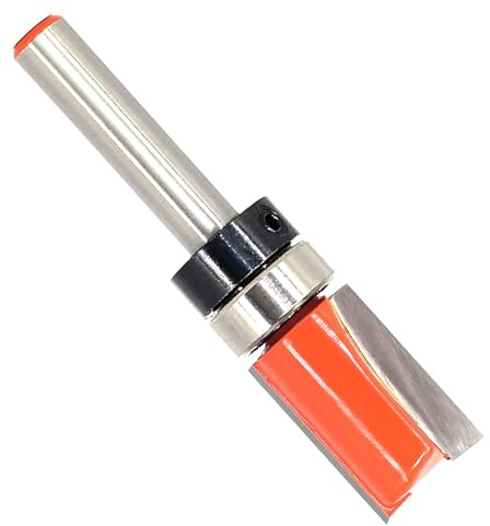 Akylin Schnittfräsen-Bit, 1/4-Zoll-Schaft – Schnittdurchmesser 1,27 cm, Schnittlänge 1,9 cm, Muster-/Vorlagenfräser-Bit, bündiger Fräser für Holzbearbeitung