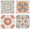 FINGERINSPIRE 4 Stück Mandala Schablone 30x30 cm Boho Wandfliesen Malschablone Kunststoff Mandala Blumen Muster Schablone Bodenfliesen Schablone Wiederverwendbare DIY Kunst Und Bastelschablone