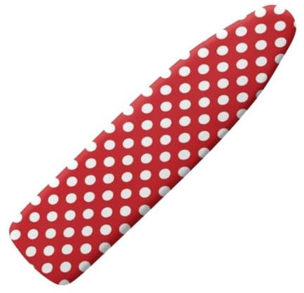 Jeiento Red Ironing Board Cover Polka Dot Ironing Board Full Size Protective Replacement Covers Hook and Loop Fasteners 15x54 Polyester Ironing Covers,15x54 Inches