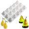OCPO KITCHEN Schokoladenform Silikon BPA Frei, 3D Birnenform Silikonform zum Backen Mousse Kuchen, Desserts Form für Cupcake Backen, Seife Backform, Gelee, Pudding (15 Mulden)