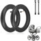 mizikuu 2 Stück Kinderwagen Schlauch, 10 Zoll 10 x 2/2.125 Scooter Schläuche mit Winkelventil 45° inkl 2 Reifensticks Nahtloser Schlauch Für 10 Zoll Kinderwagen Einrädern Balance Bikes