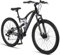 Chillaxx Bike Falcon Premium Mountainbike in 24 und 26 Zoll - Fahrrad für Jungen, Mädchen, Damen und Herren - Scheibenbremse- 21 Gang-Schaltung - Vollfederung (Schwarz-Disc-Bremse, 27,5 Zoll)
