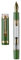 Jinhao 1935 Tiandao Series Fountain Pen, Size 8 Medium Nib Army Green & Transparent Acrylic with Guitar Clip and Large Capacity Converter