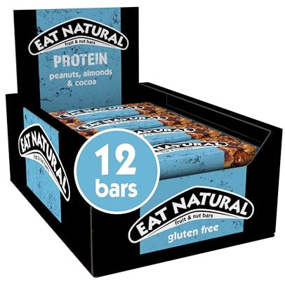 Eat Natural Protein Peanuts, Almonds & Cocoa Fruit & Nut Bars 12 x 40g