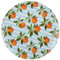 Plato de servir redondo de melamina naranjas