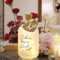 LED Flaschenlicht mit Spruch - Schön, dass es Dich gibt,Geschenke Jugendweihe,Flaschenlicht für Konfirmation Geschenk Freundin Lieblingsmensch Flasche mit Lichterkette,Personalisierte Flaschenlicht