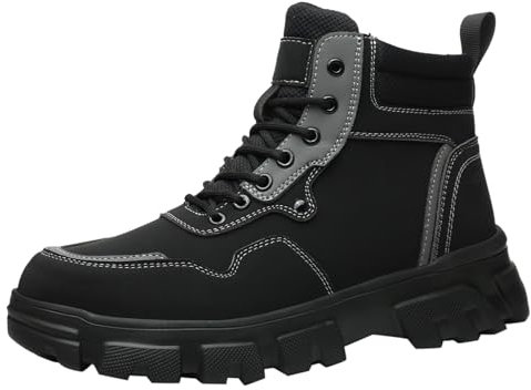 Stivali antinfortunistici da uomo leggeri scarpe antinfortunistiche uomo donna impermeabili scarpe da lavoro con punta in acciaio scarpe da lavoro alte scarpe antinfortunistiche con punta in acciaio,