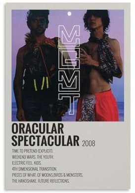 OREAUORN MGMT Oracular Spektakuläres Poster, Wandkunst, Leinwand, ästhetisches Vintage-Poster, dekoratives Gemälde für Wohnzimmer, Schlafzimmer, 30 x 45 cm, ungerahmter Stil