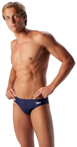 Speedo Men's Solar Brief 2 Swim Trunks Swimmers Neon Violet