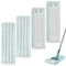 CLTPY Lot de 4 serpillères pour Leifheit Profi XL Micro Duo/Cotton Plus, housse de rechange compatible avec tous les types de sols, serpillère