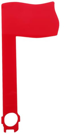 GANAZONO Acrylic Mailbox Flag Replacement Red Flag for Outdoor Letter Box Rotatable American Mailbox Mounting Board