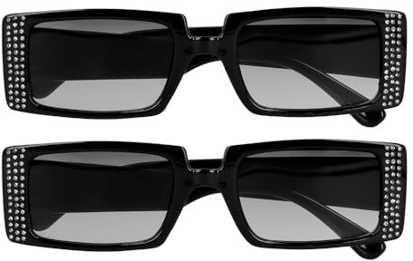 Boland - Partybrille Escape, 2 Stück für Erwachsene, Brille ohne Sehstärke für Festival, Karneval, Kostüme oder Mottoparty
