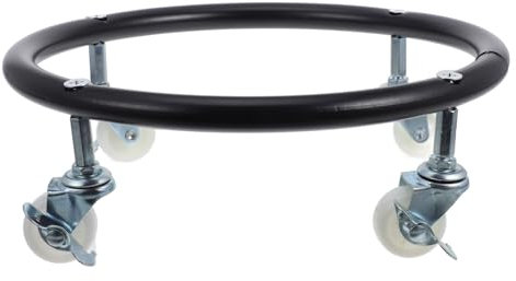 NOLITOY Mobiler Gasflaschenhalter Mit Robustem Metallringfuß Und Stabilen Inkl Bremse Für Einfache Handhabung Langlebiger Propan-zylinder-ständer Für Küche Restaurant Und Haushalt