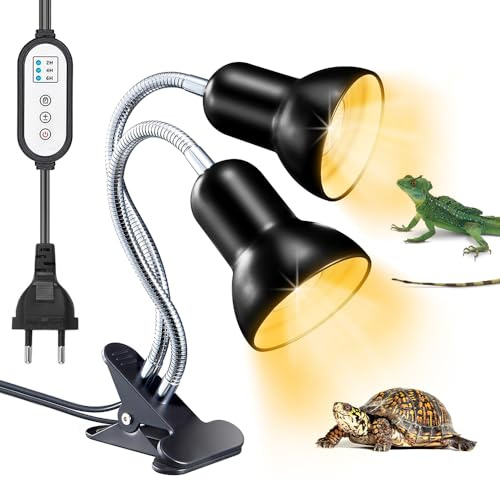 KQWVZ Schildkröte Wärmelampe, Wärmelampe Terrarium Nicht Enthalten Glühbirne, WärmelampeSchildkröten, ReptilienWärmelampe, Reptilien Heizlampe Für Schildkröte, Eidechse, Spinne, Chlange