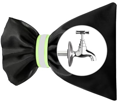 Keplin Housse de robinet d'extérieur avec bande réfléchissante - Protection contre le gel pour l'hiver - Imperméable - Oxford 210D avec rembourrage en coton - Compatible avec la plupart des robinets