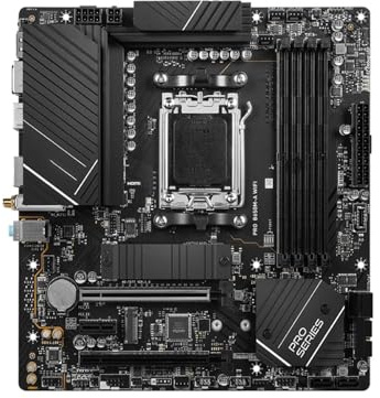 Placa Base Fit For MSI Pro B650M-A WiFi B650 AM5 DDR5 for Ryzen 7/9/5 7800X3D 7950X3D 7600X 7700X M.2 Micro ATX for Juegos Placa Madre