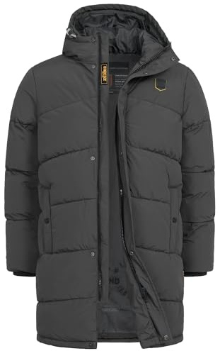 Indicode Herren INPazze Winterparka Winterjacke Steppjacke mit Kapuze | Wärmende Übergangsjacke mit wattiertem Design, Outdoorjacke, Alltagsjacke, Herrenjacke, Freizeitmode, Winterjacke für Männer