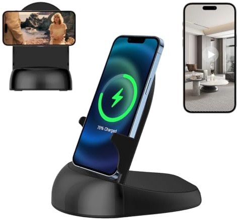 GJFJTC Hidden camera Spy camera WiFi Wireless Charger, Nanny Spy Cam Motion Activated,HD1080P (Rotate Lens) with 250°Viewing Angle, camaras espias ocultas for Home Office Security(2.4/5G)
