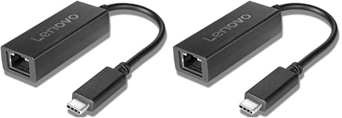 Lenovo Options USB-C-auf-Ethernet-Adapter, 4X90S91831 (Packung mit 2)