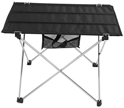 CHEOTIME Table de Pique-Nique Pliante, Table de Camping Portable en Tissu Nylon, Table d'extérieur pour Barbecue, Table Pliante pour Camping en Plein air, Pique-Nique, Barbecue, ca