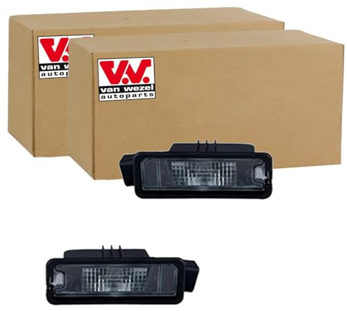 BandelOne 2x Van Wezel W5W Kennzeichenleuchte | 2x 5863920 passend für Altea Ibiza Leon Toledo