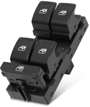 GraceGalaxy 5G0959855 Interruttore Alzacristalli Finestrino per Golf Mk7 Pas-sat B8 Tig-u-an Leon 5G0959857 5G0959857D