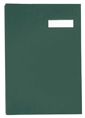 Pagna Unterschriftsmappe 20-teilig mit Leinen-Einband, dehnbarem Rücken
