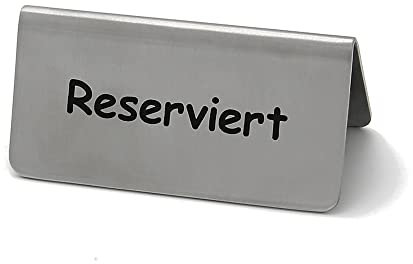 GRÄWE Tischaufsteller/Metallschild Reserviert