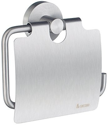 SMEDBO HS3414 Toilettenpapierhalter Home mit Deckel, Messing, silber