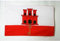 AZ FLAG - Flagge Gibraltar - 150x90 cm - Englische Fahne 100% Polyester mit Messing-Ösen - 110g