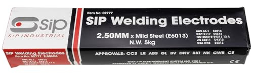 SIP E6013 Mild Steel Arc Welding Electrodes – 5kg x 2.5mm General Purpose Welding Rods