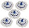 Simple DIY Colour Coded Mop Head Hygienic Cleaning Looped Pure Yarn Cotton Mop Socket 350mm BLUE x 5