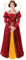 Bristol Novelty- Queen Elizabeth Costume da Donna, Rosso Regina Elisabeth, Colore Gold, UK 10-14, AC482