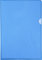 Exacompta 661225E 100er Pack PVC-Kunststoff Aktenhüllen. Für DIN A4 transparent glasklar blau oben und seitlich offen Plastikhülle Klarsichthülle für Büro und die mobile Organisation
