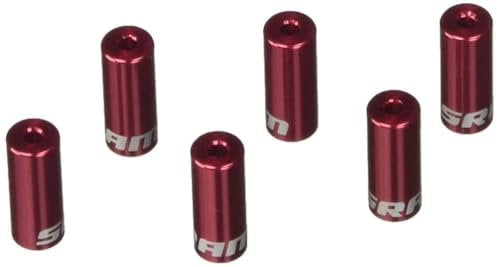 Sram MTB Bremskabel Leitunge Hülle Hülse Kit Endkappen, rot, one Size