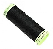 Gutermann Top-Stitch Thread, Polyester, Black, 30 m