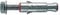 Fischer Tasselli in Acciaio per Carichi Pesanti SLM 12 V con Vite Bullone Testa Esagonale (20 Pz.)