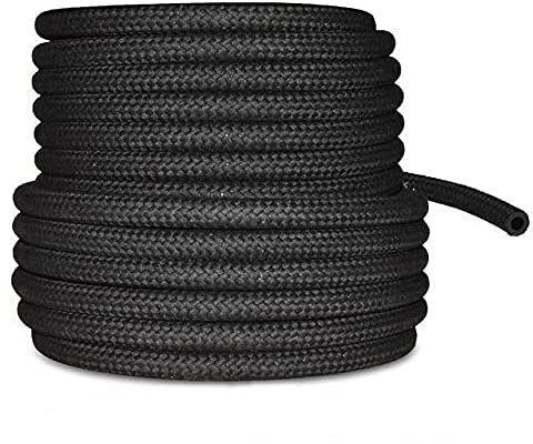 8mm 5/16 CAR FUEL BRAIDED HOSE REPLACEMENT BLACK 1 METRE PIPE