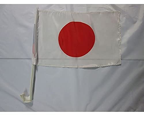 AZ FLAG - Autofahne Japan - 45x30 cm - Japanische Autoflagge 30 x 45 Cm - Auto Flaggen