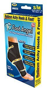 Foot Angel Anti-Fatigue Compression Foot Sleeve for Plantar Fasciitis Relief , Small/Medium by Foot Angel