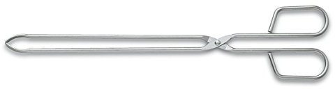 3 Claveles TENACILLA Carne INOX.18/8 34 cm. C 3C, Acero Inoxidable, Gris