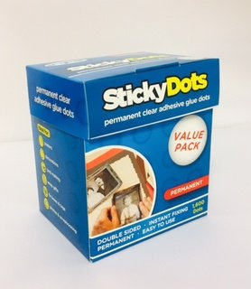 U-Glue Sticky Dots Permanent Extra Strength Adhesive Value Pack of 1600 x 10mm