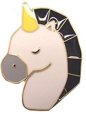 Einhorn Anstecker, Pin, Brosche süß und farbenfroh (Einhorn3)