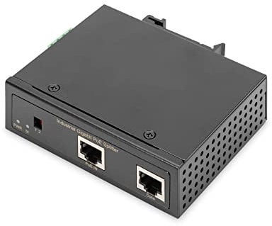 DIGITUS PoE++ Splitter - IEEE802.3af/at/bt - Gigabit Ethernet - Ausgang 12, 16, 24, 48 Volt - Terminalblock-Klemmleiste