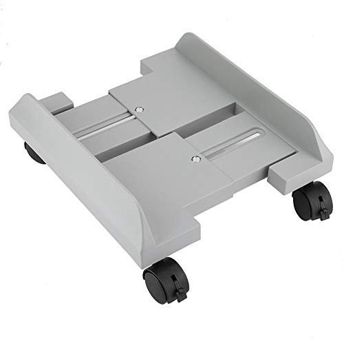CPU Stand for PC Computer Case Holder Bracket Desktop Mainframe Storage Rack with Brake with 4 Caster Wheels
