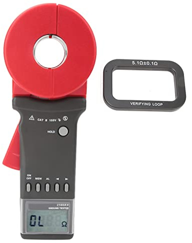 Hililand 2100a + Basic Clamp Erdungsmessgerät, Automatic Range Clamp Meter (Runder Mund) (Etcr2100A+)