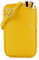 modamoda de T197 Damen Leder Handytasche 6,7 Zoll Umhängetasche handmade in Italy, Farbe:Gelb