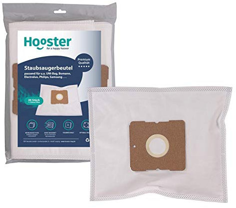 Hooster 20 Stück Staubsaugerbeutel passend für Swirl Y 293 mit Zusatzfiltervlies