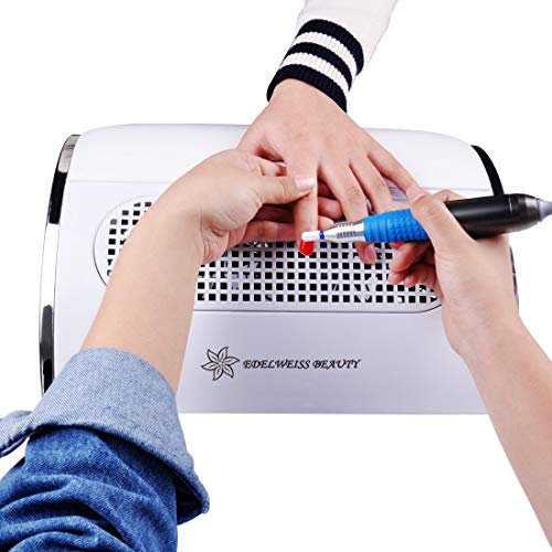 Aspirateur de table pour manucure professionnel. Puissance 36W. 3moteurs. Nettoyage Collecteur de poussière avec 2 sacs collection de poussière Nail