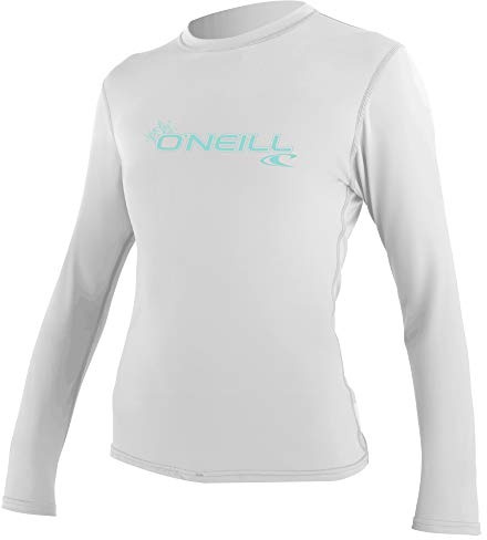 O'Neill Wms Basic Skins L/S Sun Shirt - WHITE, 2XL